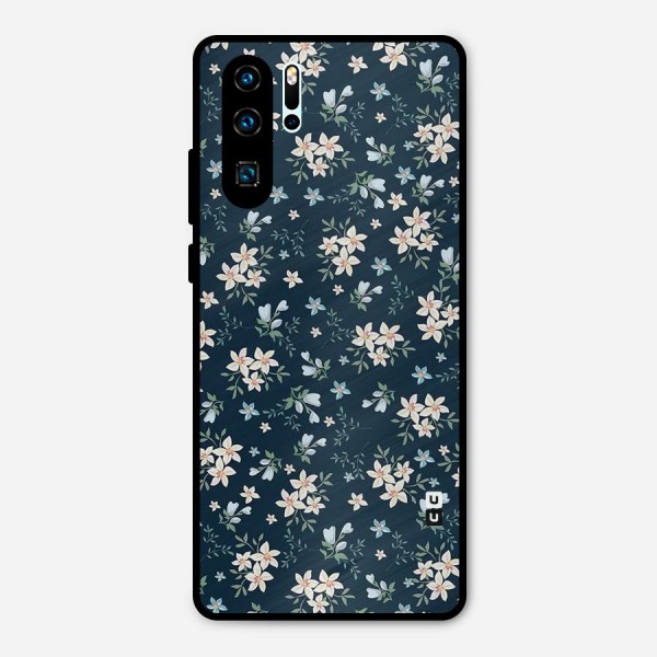 Floral Blue Bloom Metal Back Case for Huawei P30 Pro