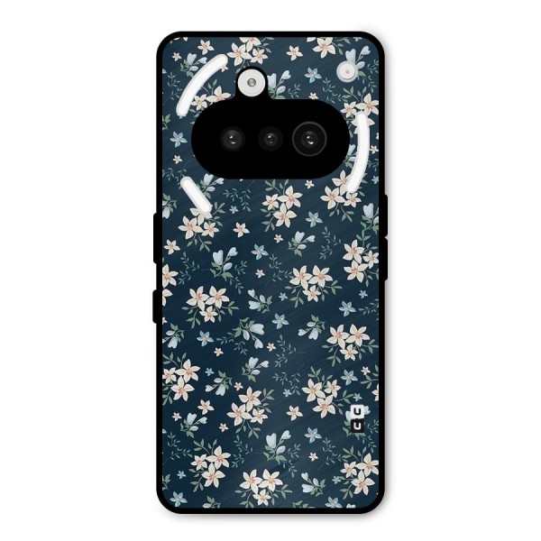Floral Blue Bloom Metal Back Case for Nothing Phone 3a