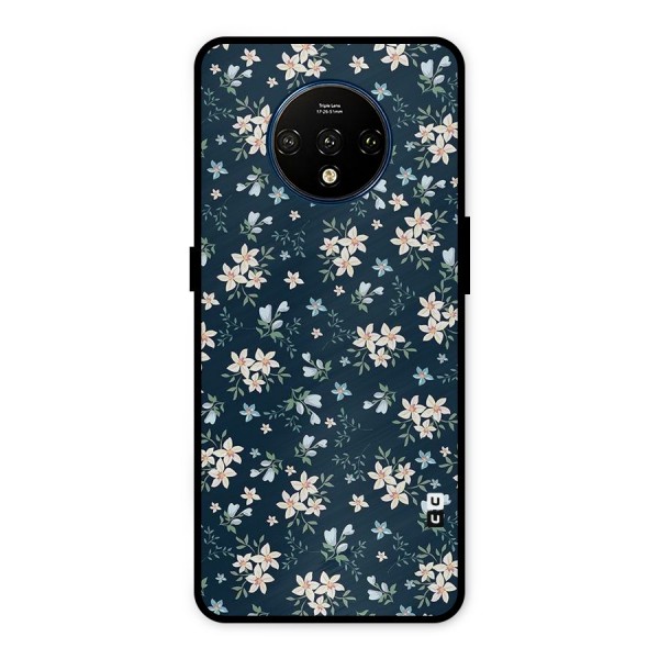 Floral Blue Bloom Metal Back Case for OnePlus 7T