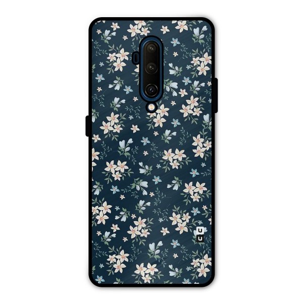 Floral Blue Bloom Metal Back Case for OnePlus 7T Pro