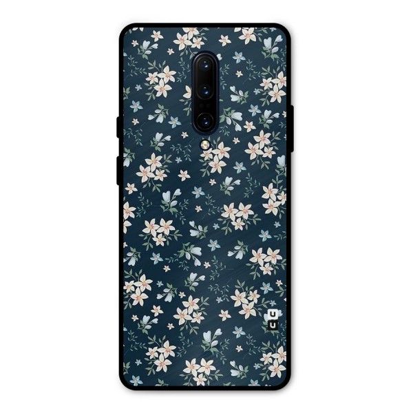 Floral Blue Bloom Metal Back Case for OnePlus 7 Pro
