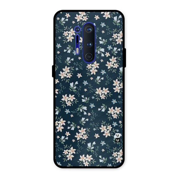 Floral Blue Bloom Metal Back Case for OnePlus 8 Pro