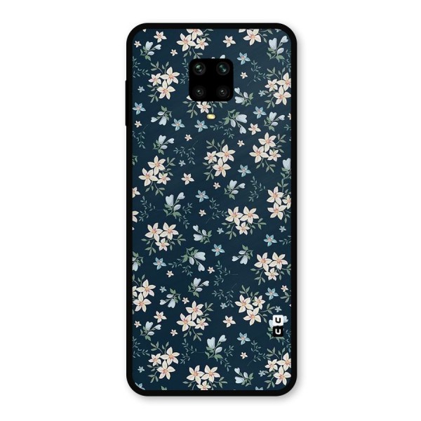 Floral Blue Bloom Metal Back Case for Poco M2 Pro