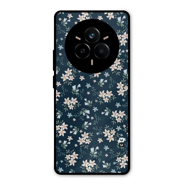 Floral Blue Bloom Metal Back Case for Realme 14 Pro