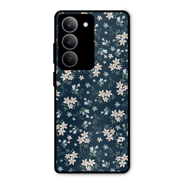 Floral Blue Bloom Metal Back Case for Realme 14x