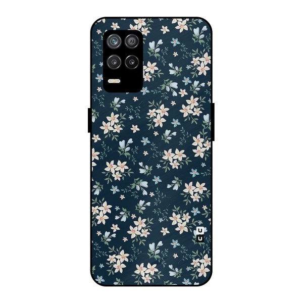 Floral Blue Bloom Metal Back Case for Realme 9 5G