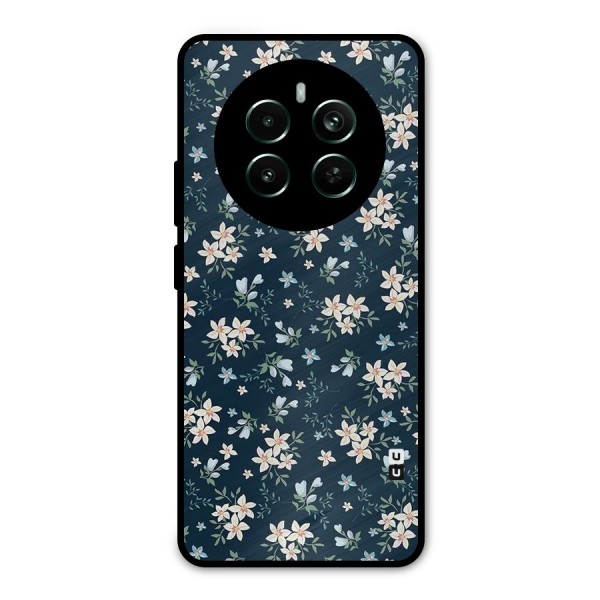 Floral Blue Bloom Metal Back Case for Realme Narzo 70 Pro