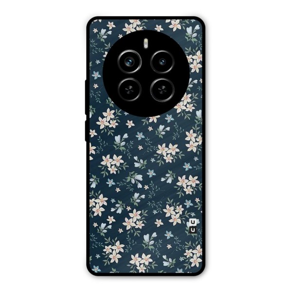 Floral Blue Bloom Metal Back Case for Realme P1 Pro