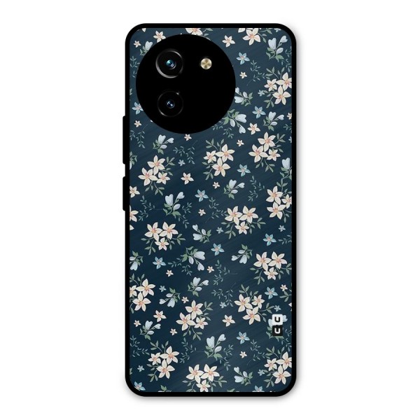 Floral Blue Bloom Metal Back Case for Vivo T3x