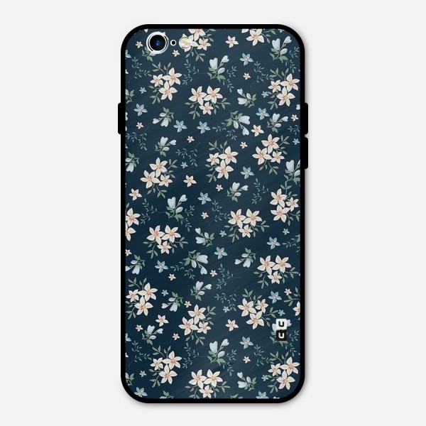 Floral Blue Bloom Metal Back Case for iPhone 6 6s
