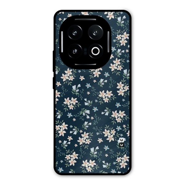 Floral Blue Bloom Metal Back Case for iQOO 13