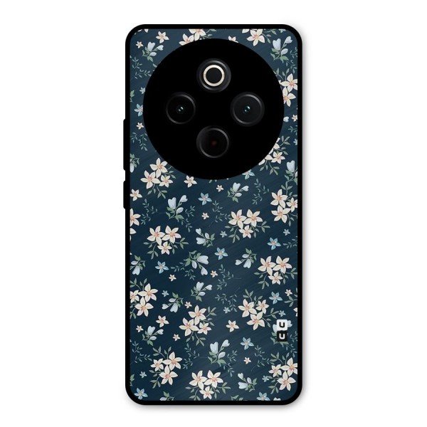 Floral Blue Bloom Metal Back Case for iQOO Z10