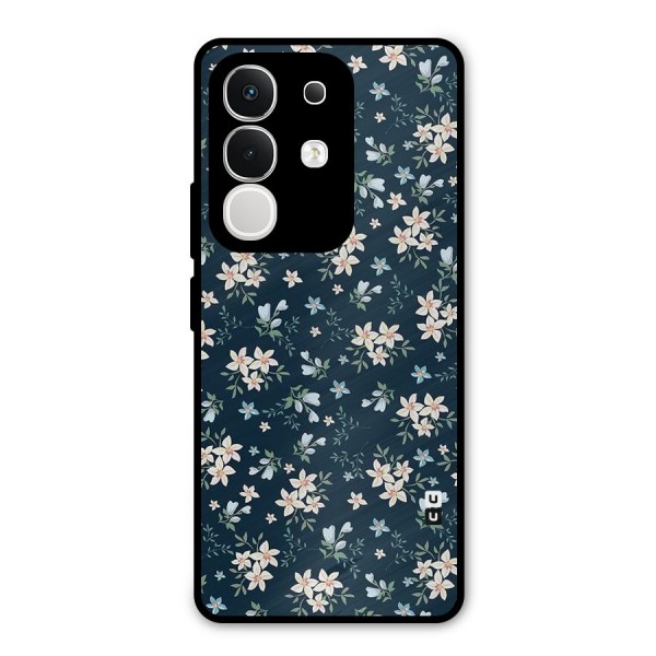 Floral Blue Bloom Metal Back Case for iQOO Z10x