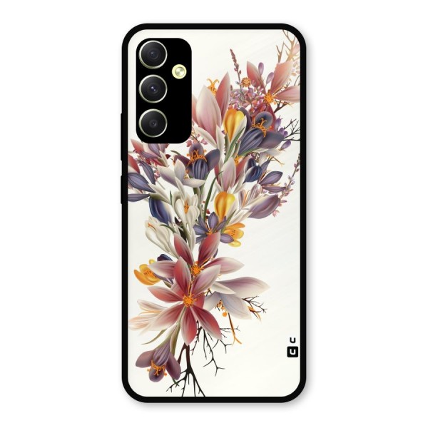 Floral Bouquet Metal Back Case for Galaxy A34