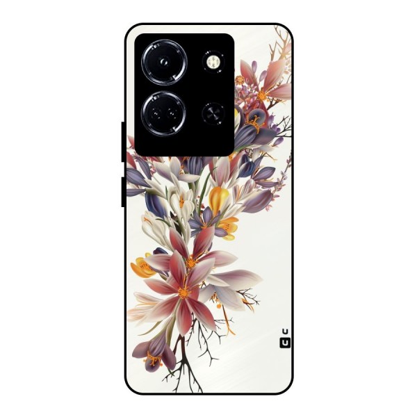 Floral Bouquet Metal Back Case for Infinix Note 30 5G