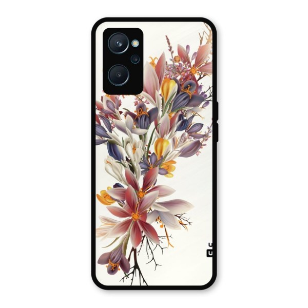 Floral Bouquet Metal Back Case for Realme 9i