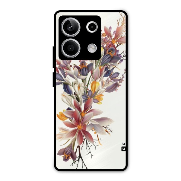 Floral Bouquet Metal Back Case for Redmi Note 13 5G