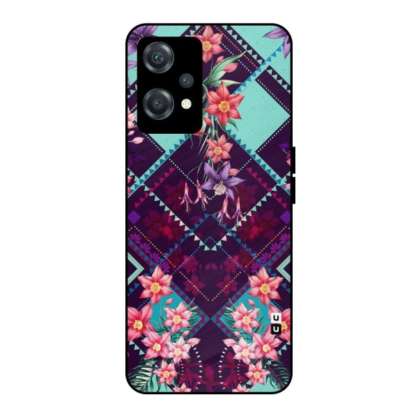 Floral Diamonds Metal Back Case for OnePlus Nord CE 2 Lite 5G