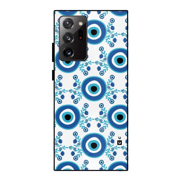 Floral Evil Eyes Metal Back Case for Galaxy Note 20 Ultra