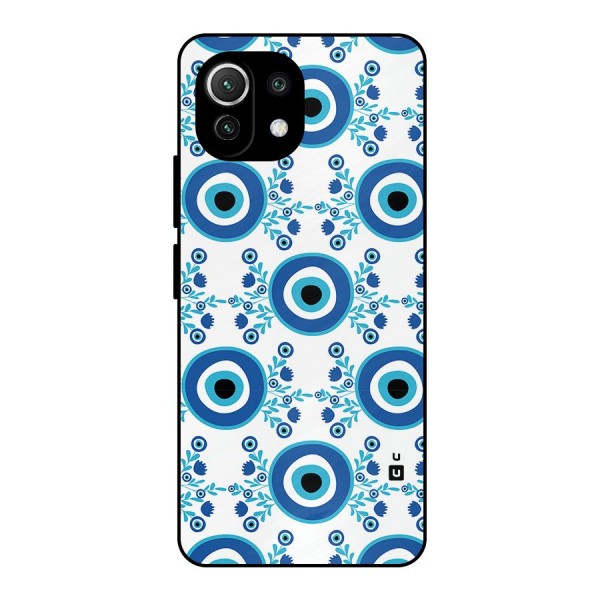 Floral Evil Eyes Metal Back Case for Mi 11 Lite