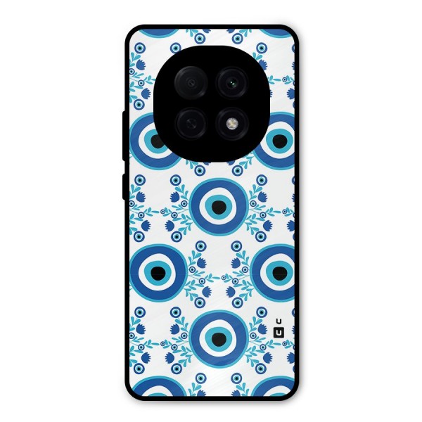 Floral Evil Eyes Metal Back Case for Oppo F29 Pro