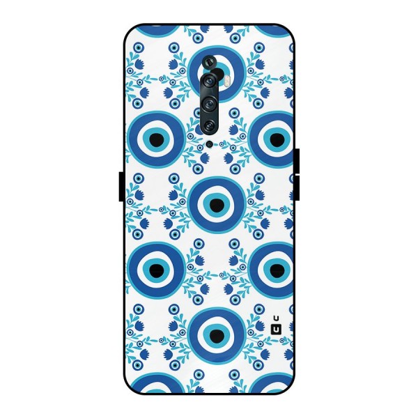 Floral Evil Eyes Metal Back Case for Oppo Reno2 F