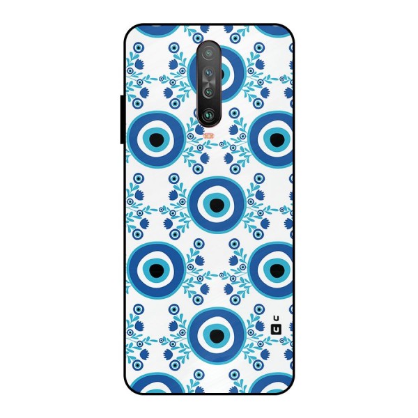 Floral Evil Eyes Metal Back Case for Poco X2