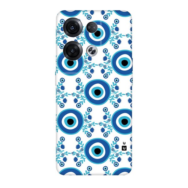 Floral Evil Eyes Original Polycarbonate Back Case for Oppo Reno8 Pro 5G