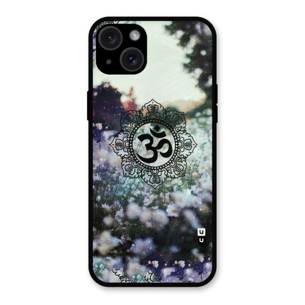 Floral Pray Metal Back Case for iPhone 15 Plus