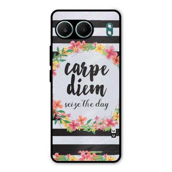 Floral Seize The Day Metal Back Case for OnePlus Nord 4