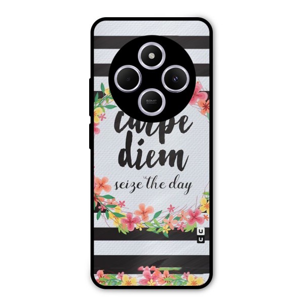 Floral Seize The Day Metal Back Case for Redmi A4