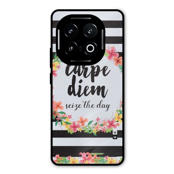 Floral Seize The Day Metal Back Case for iQOO 13