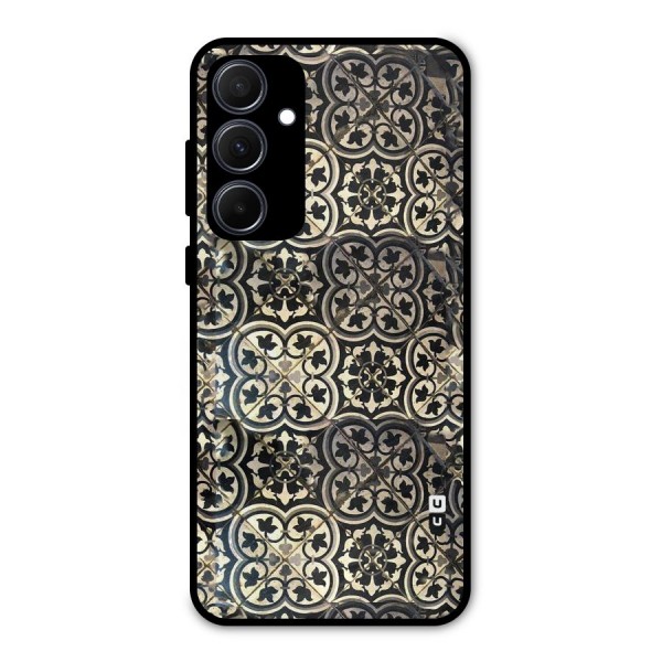 Floral Tile Metal Back Case for Galaxy A35