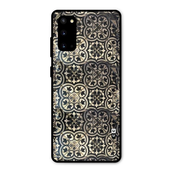 Floral Tile Metal Back Case for Galaxy S20
