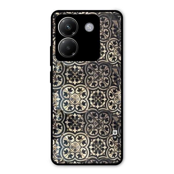 Floral Tile Metal Back Case for Poco M7 Pro 5G