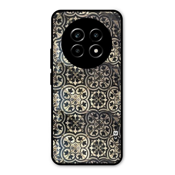 Floral Tile Metal Back Case for Realme 13 Pro