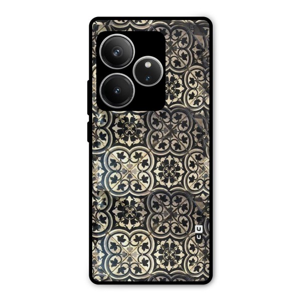 Floral Tile Metal Back Case for Realme GT 6