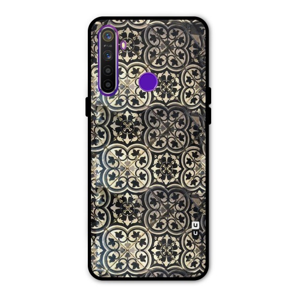 Floral Tile Metal Back Case for Realme Narzo 10