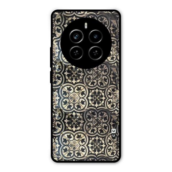 Floral Tile Metal Back Case for Realme P1 Pro