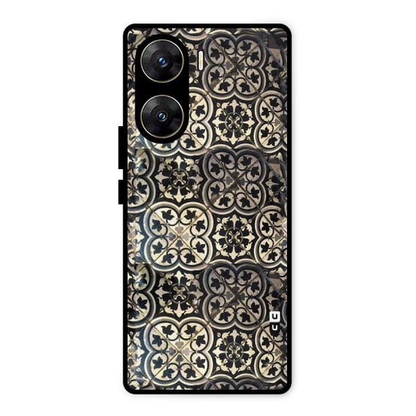 Floral Tile Metal Back Case for Vivo V29e