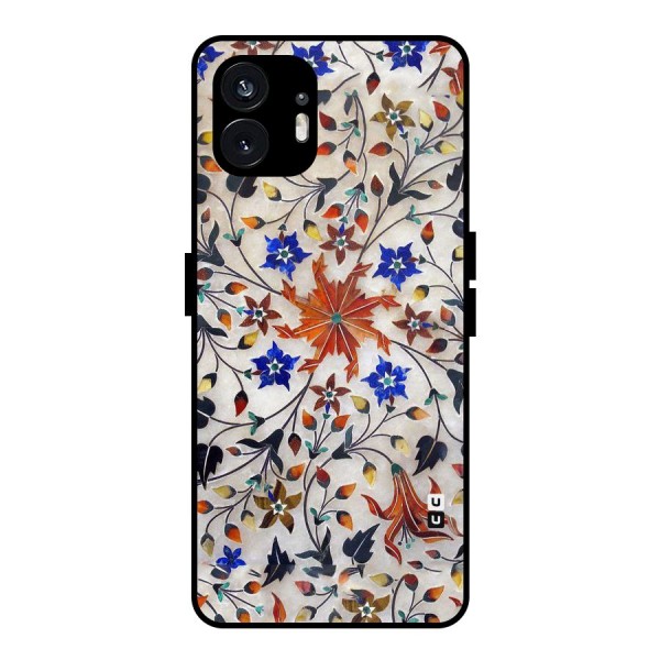 Floral Vintage Bloom Metal Back Case for Nothing Phone 2