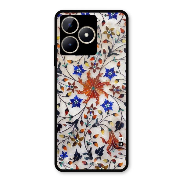Floral Vintage Bloom Metal Back Case for Realme C53