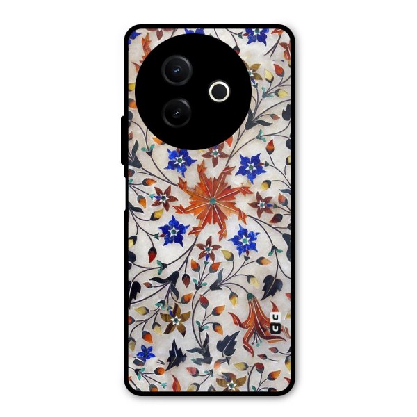 Floral Vintage Bloom Metal Back Case for Vivo Y39