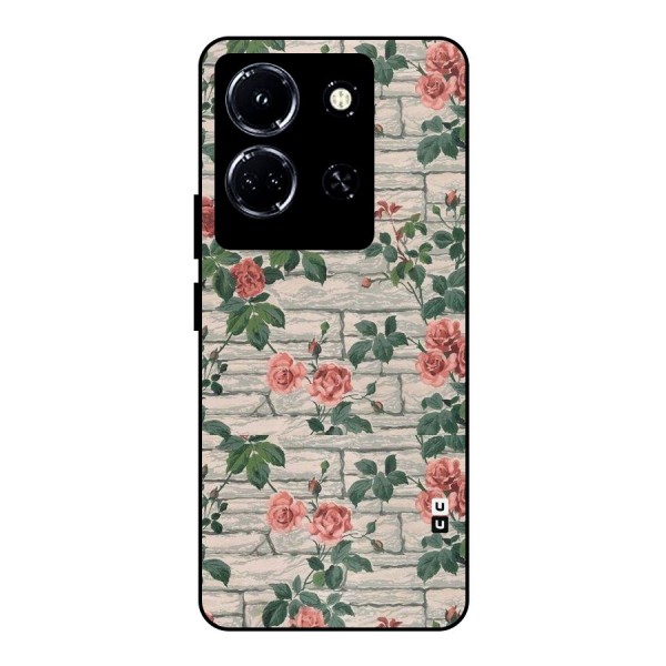Floral Wall Design Metal Back Case for Infinix Note 30 5G