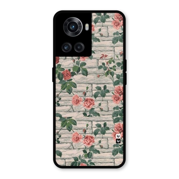 Floral Wall Design Metal Back Case for OnePlus 10R