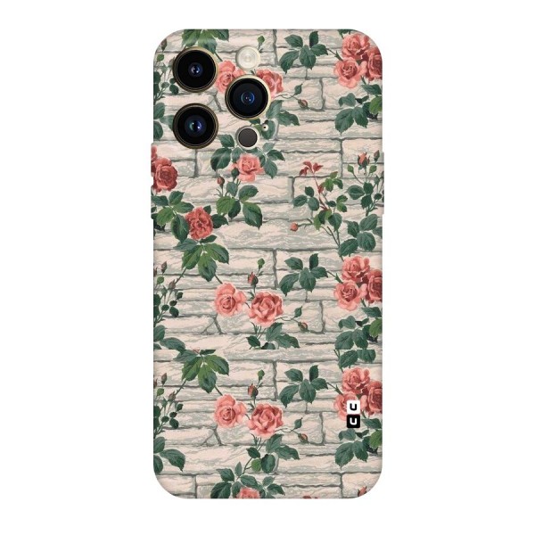 Floral Wall Design Original Polycarbonate Back Case for iPhone 14 Pro Max