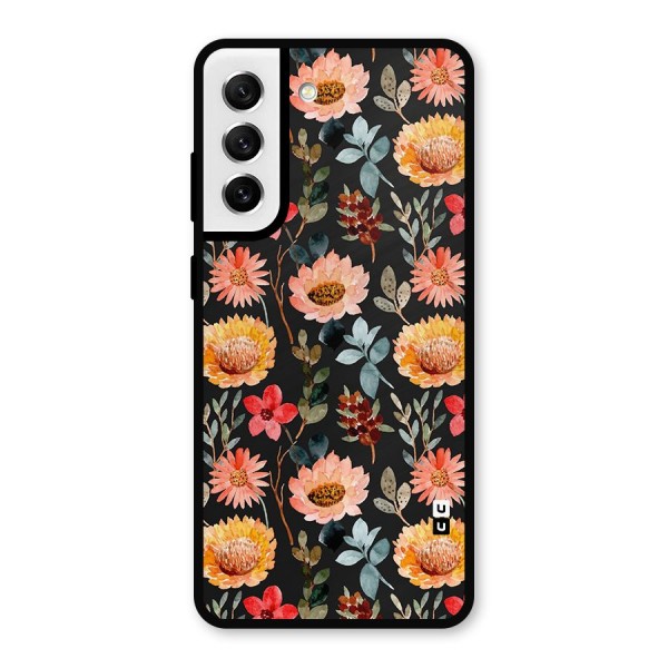 Florals Wonderful Pattern Metal Back Case for Galaxy S21 FE 5G
