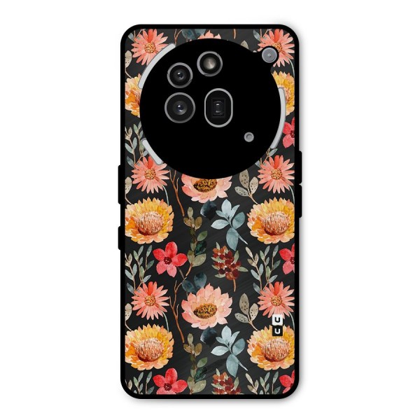 Florals Wonderful Pattern Metal Back Case for Nothing Phone 3a Pro