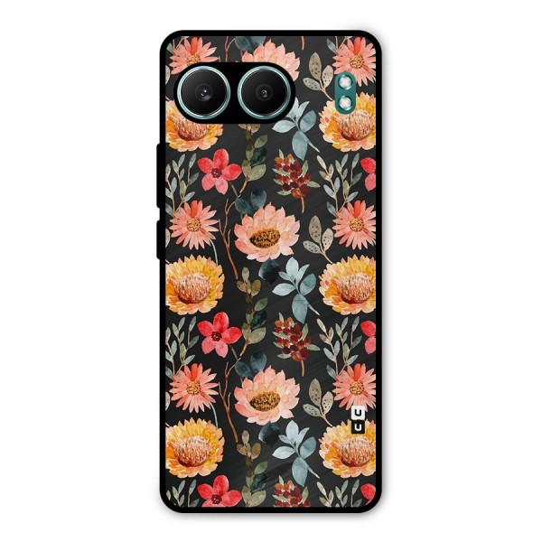Florals Wonderful Pattern Metal Back Case for OnePlus Nord 4