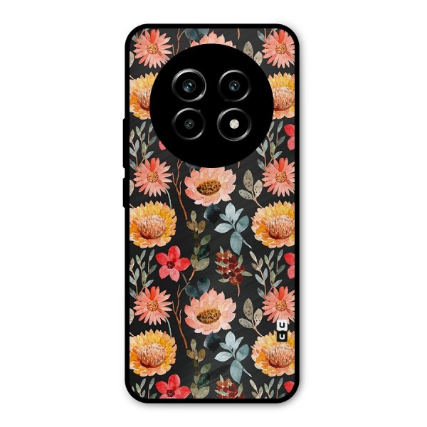 Florals Wonderful Pattern Metal Back Case for Realme 13 Pro